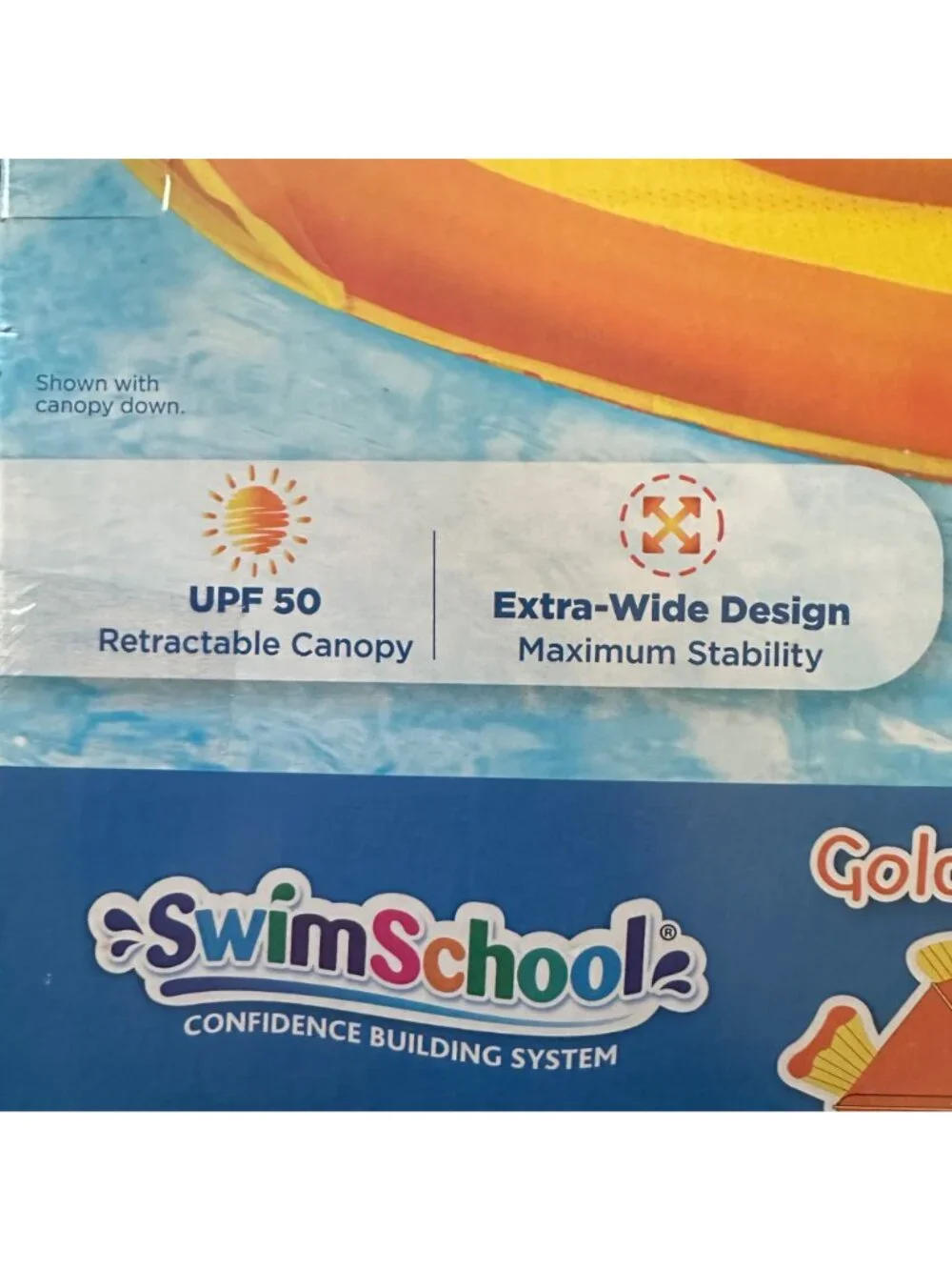 SwimSchool Perfect Fit Baby Floating Boat With Retractable Canopy For Ages 6-24 - Picture 3 of 8